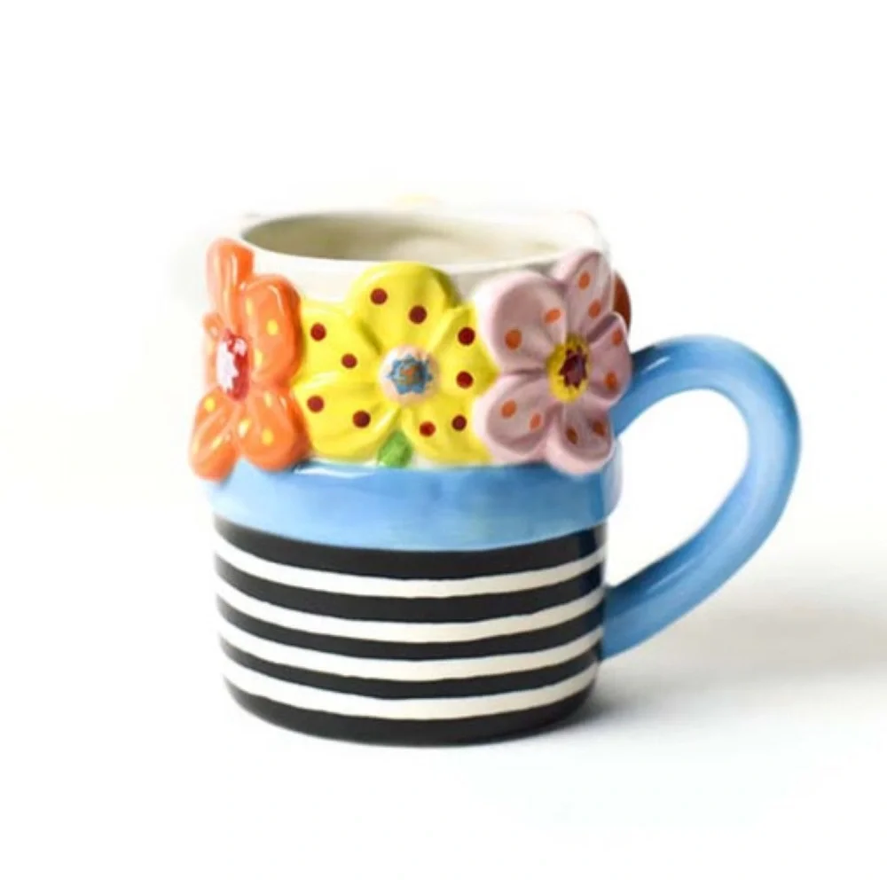 Happy Everything Flowers Shaped Mug